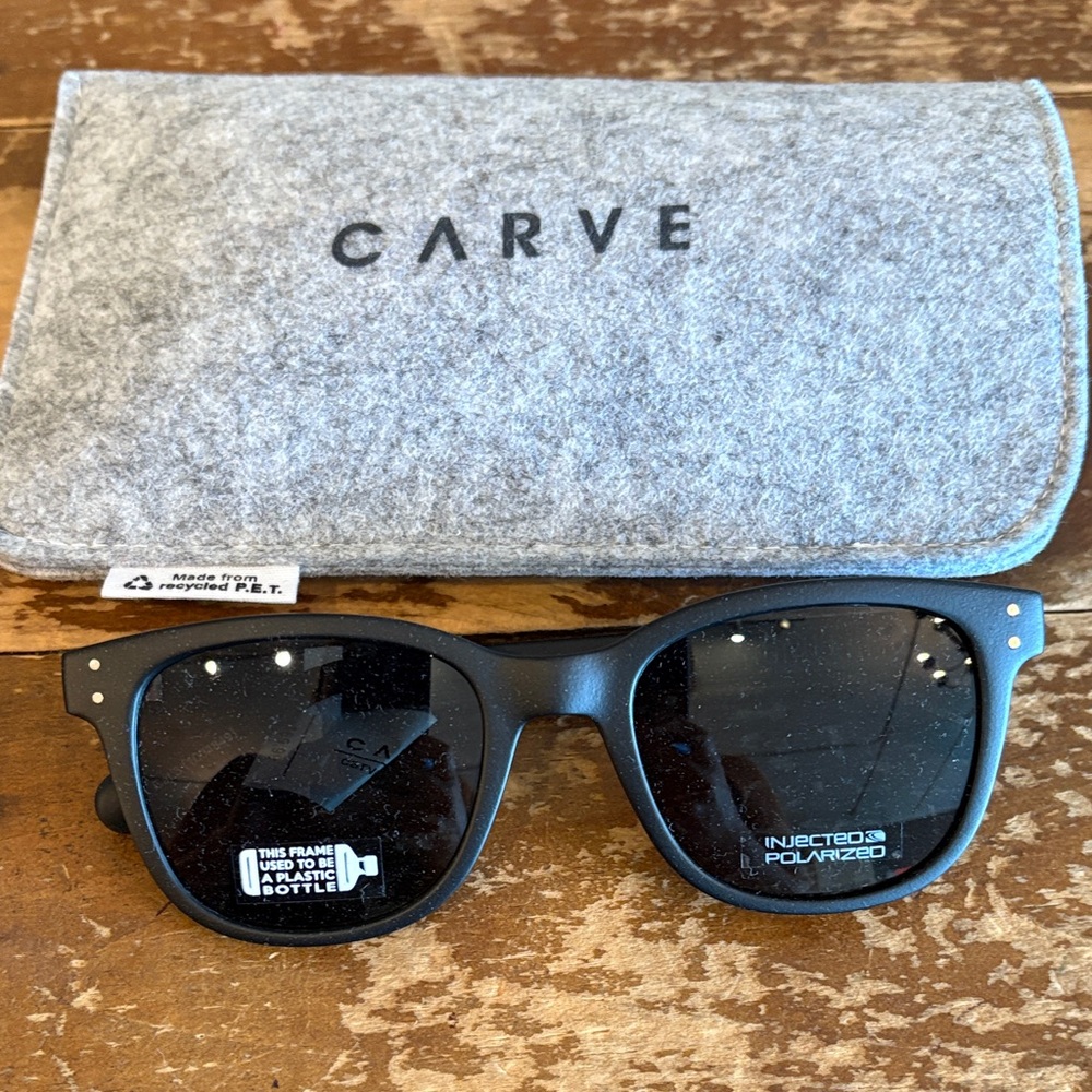 Carve Designs Black Polarized Sunglasses
